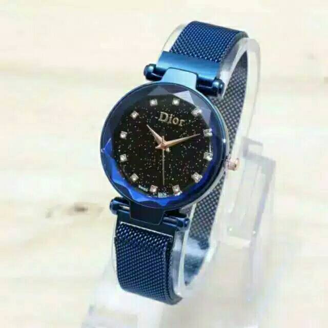 ( Dikirim Dari Jakarta)  Ready 8 Warna Jam Tangan Wanita permata Magnet Mata Segi D726