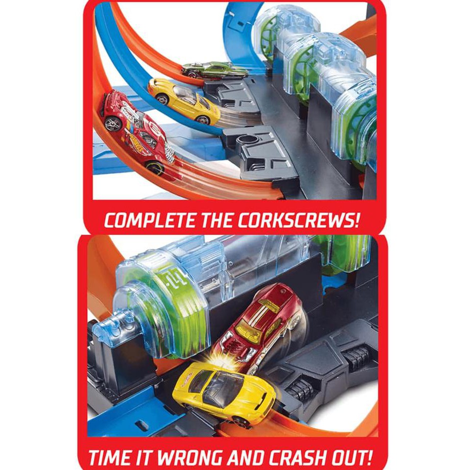 hot wheels corkscrew crash walmart