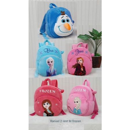 Ransel Elsa Ana 2restleting M Backpack Anak Perempuan/Kado Tas Anak/Tas Frozen/Tas Anak Paud/Tas Doraemon/Ransel Tayoo/Tas Minnie/Tas Marry Cat/Tas Ransel Kirby/