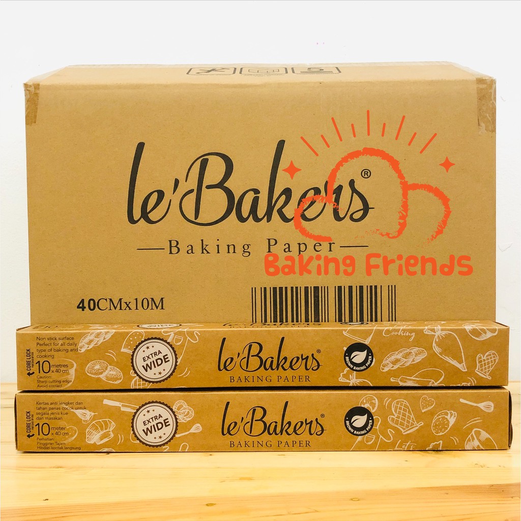 LE BAKERS BAKING PAPER BROWN 40CM X 10M/KERTAS LOYANG BAKING COKELAT/KERTAS PANGGANGAN/LEBAKER