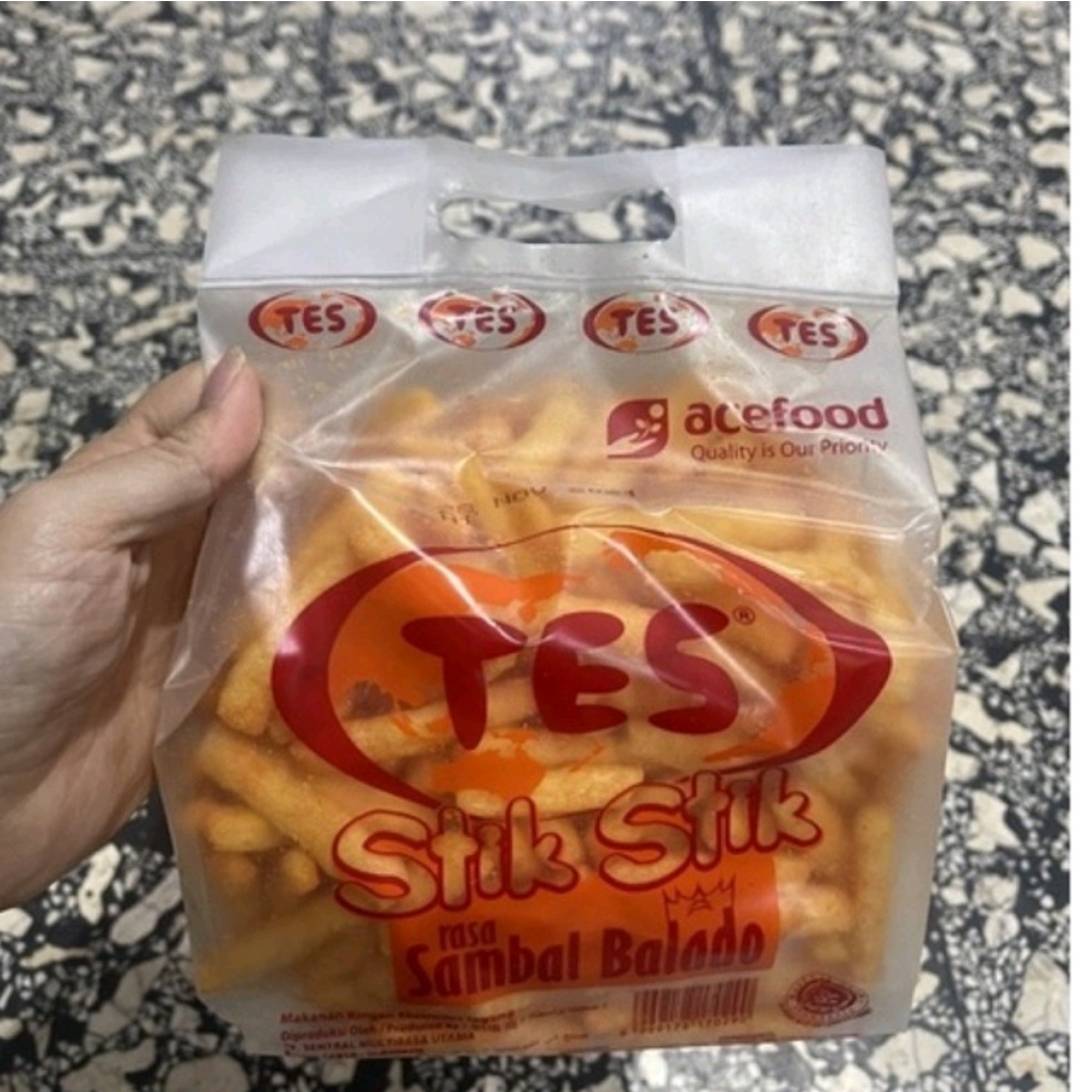 

CEMILAN RINGAN/ MAKAN RINGAN / ANEKA JAJANAN RINGAN TES STIK BALADO 225grm