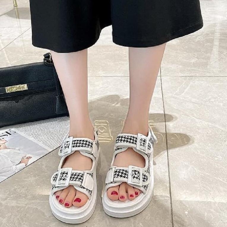 ヹ SS0315 sandal tali wanita murah sandal import wanita kekinian sandal gunung branded 2 tali TERBARU