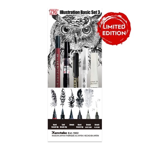

ZIG INKTOBER ILLUSTRATION BASIC SET 3 (IKTB-22/5V)