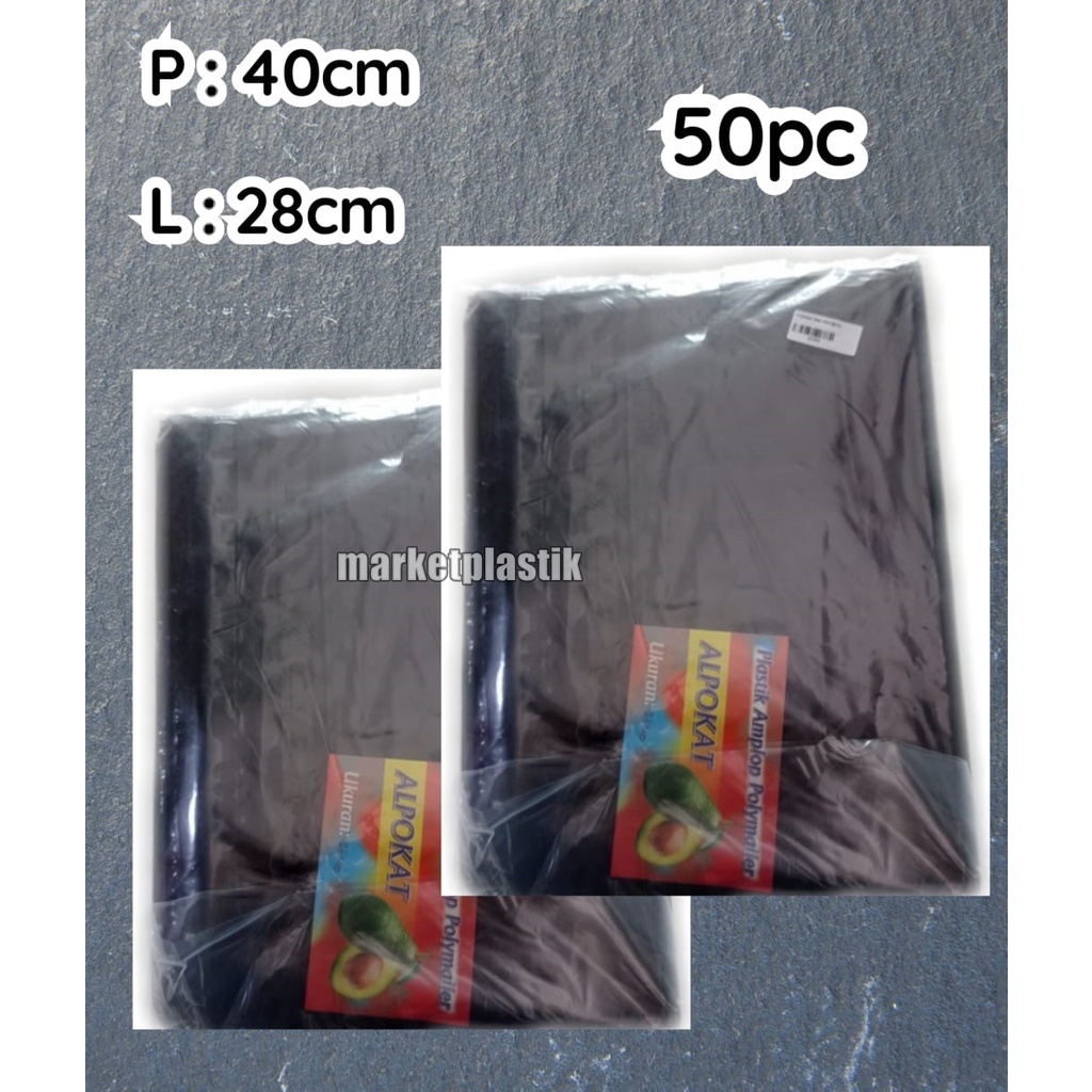 

PLASTIK AMPLOP POLYMAILER HITAM 28x40. 50PC