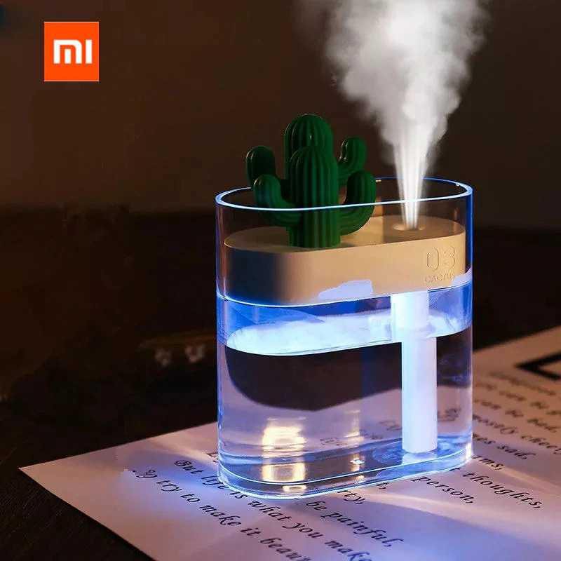 Xiaomi Mijia Sothing Ultrasonic Air Humidifier Desain Kaktus 160ML-319 ( Mughnii )