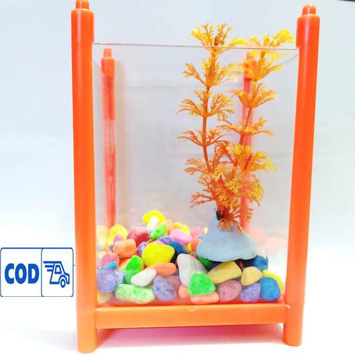 Aquarium aklirik set aquarium cupang Ukuran  15x10x10