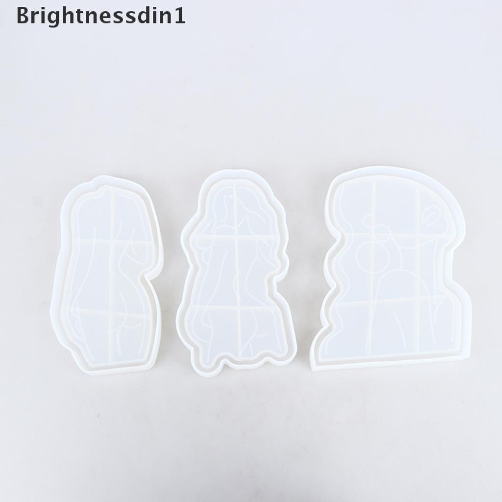 Cetakan Resin Epoksi Kristal Model Tubuh Abstrak 1 In 1 Bahan Silikon