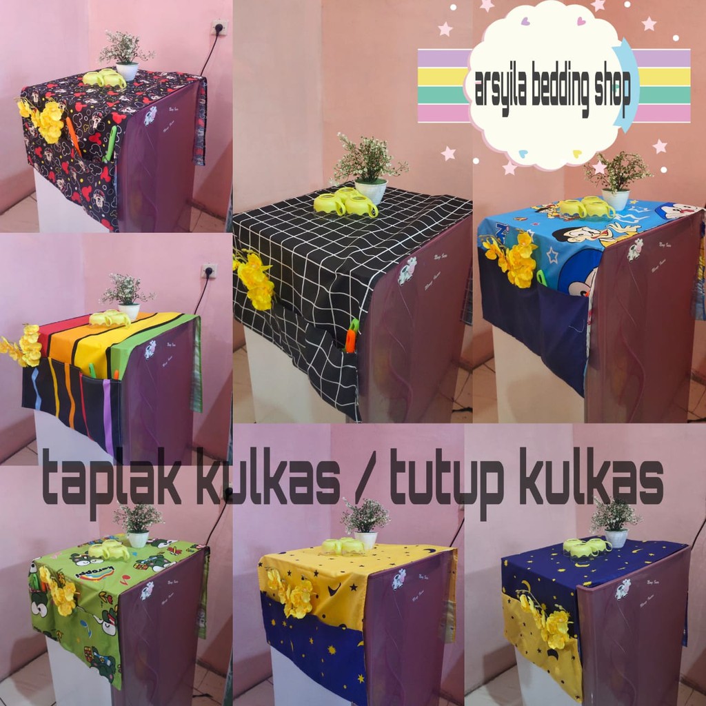 Taplak Kulkas / Cover Lemari es Murah