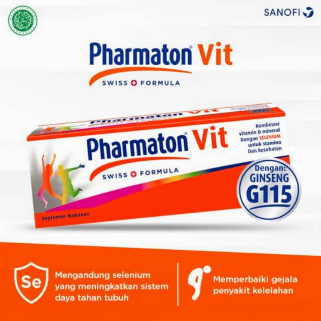 Pharmaton Vit dengan Selenium n Gingseng G115
