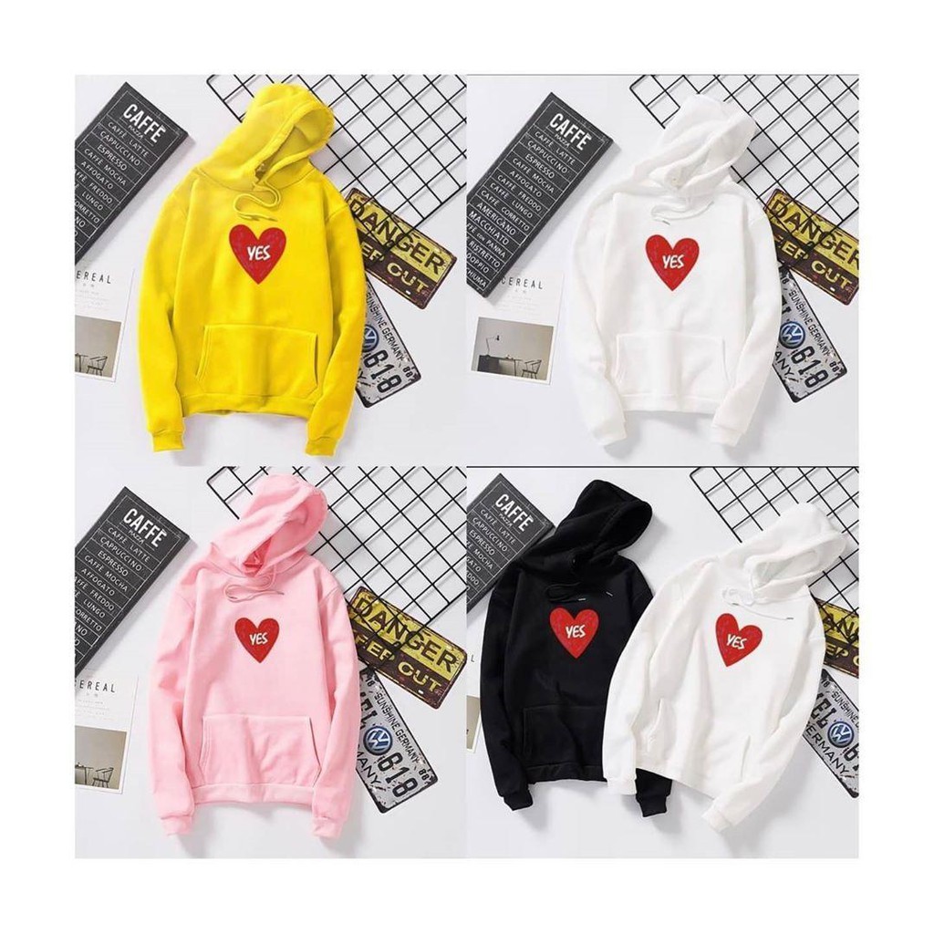 Nara Grosir - Love Yes l Sweater Hodie Pria dan Wanita