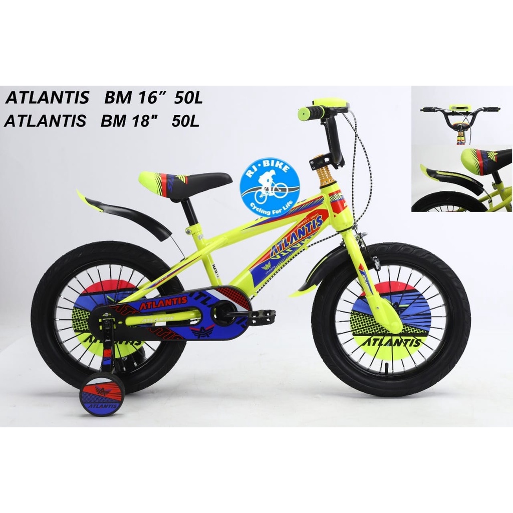 SEPEDA ANAK LAKI LAKI BMX 16&quot; DAN 18&quot; ATLANTIS BMX 50 L