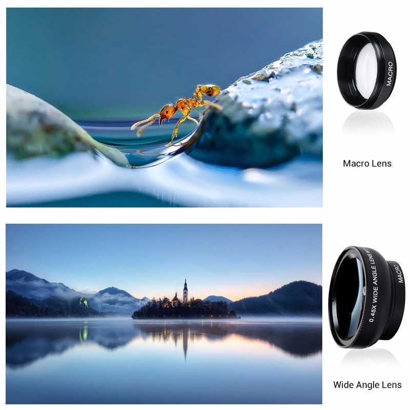 (100% BARANG ORI) Lensa Super Wide Angle Lens + Macro Smartphone - APL-0.45WM