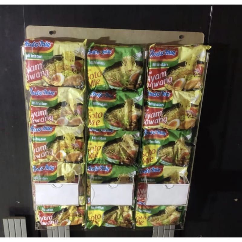 rak akrilik Indomie/display Indomie