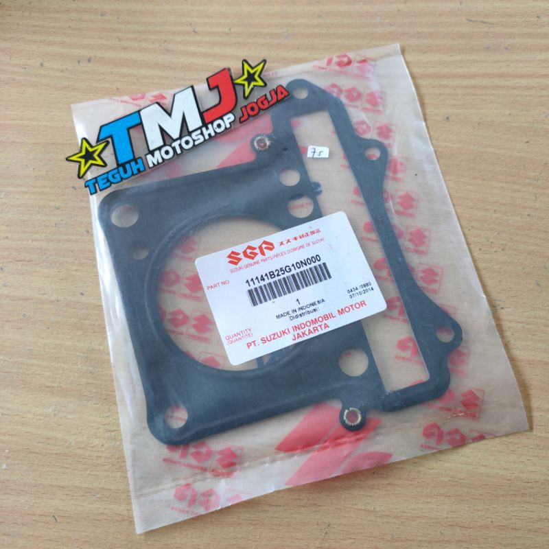 PAKING GASKET CYLINDER / PERPAK BESI / KERTAS BLOK SILINDER HEAD SATRIA FU 150 ASLI ORI SGP 100%