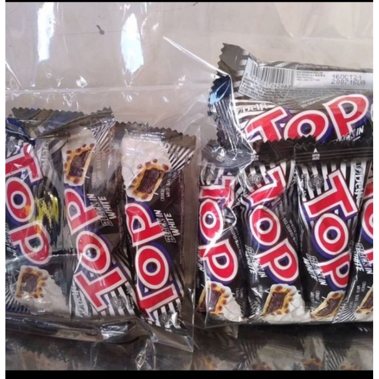 

Wafer Top Coklat Snack Cemilan Top Black White