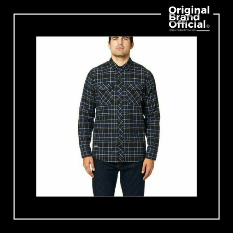 Kemeja flannel Fox Racing traildust 2.0 Flannel Midnight ORIGINAL