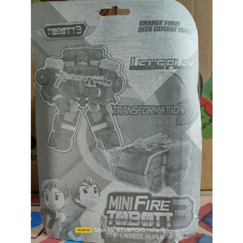 mainan mobil damkar bisa berubah menjadi robot / ST 24 RB 47 TOOBOTT MINI FIRE 3 / mainan pemadam