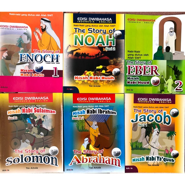 TERMURAH Buku Anak Dwi bahasa ( Inggris - Indonesia )  Cerita Nabi - Nabi