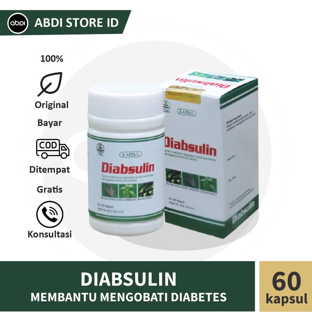 

Diabsulin Obat Herbal Alami Diabetes Kencing Manis Gula