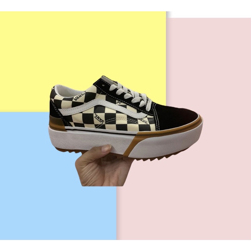VANS - Oldskool Stakes Checkerboard Original Navya Retail Indonesia