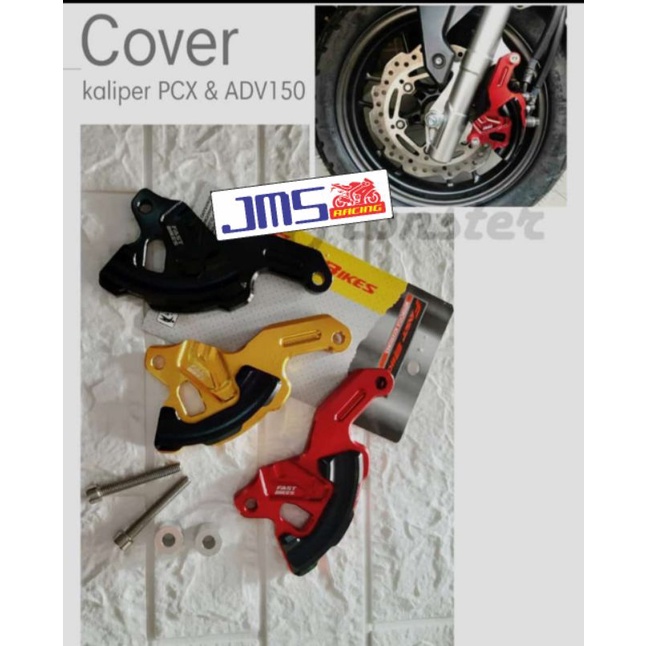 cover pelindung kaliper depan honda pcx 150 fastbiker cnc bahan