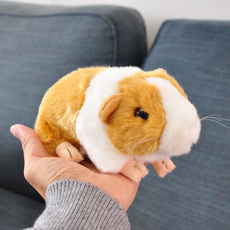 Lifelike Guinea Pig Plush Animal Toy Children Birthday Collection Gifts Orange