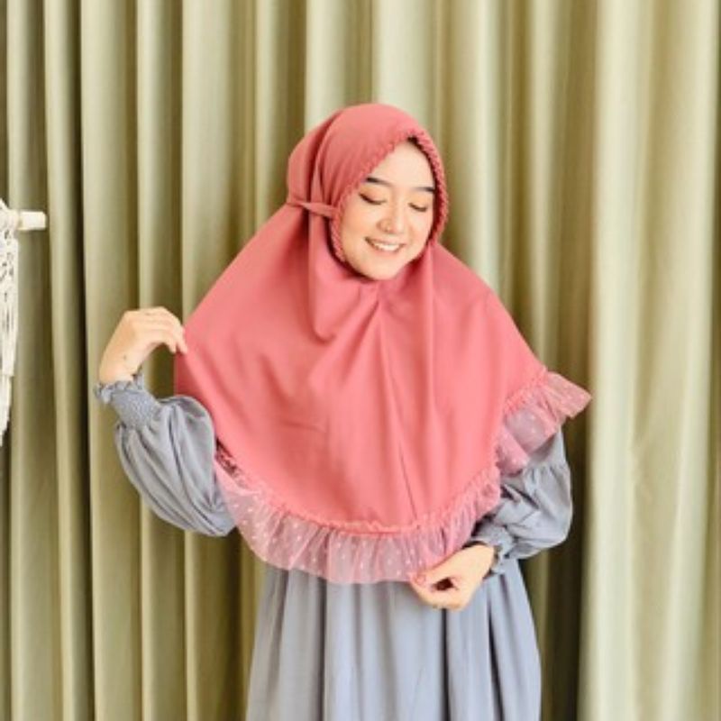 Hijab instan Bergo Ciara Lipit Jilbab Instan Maryam Lipit  Ciara kombi tile