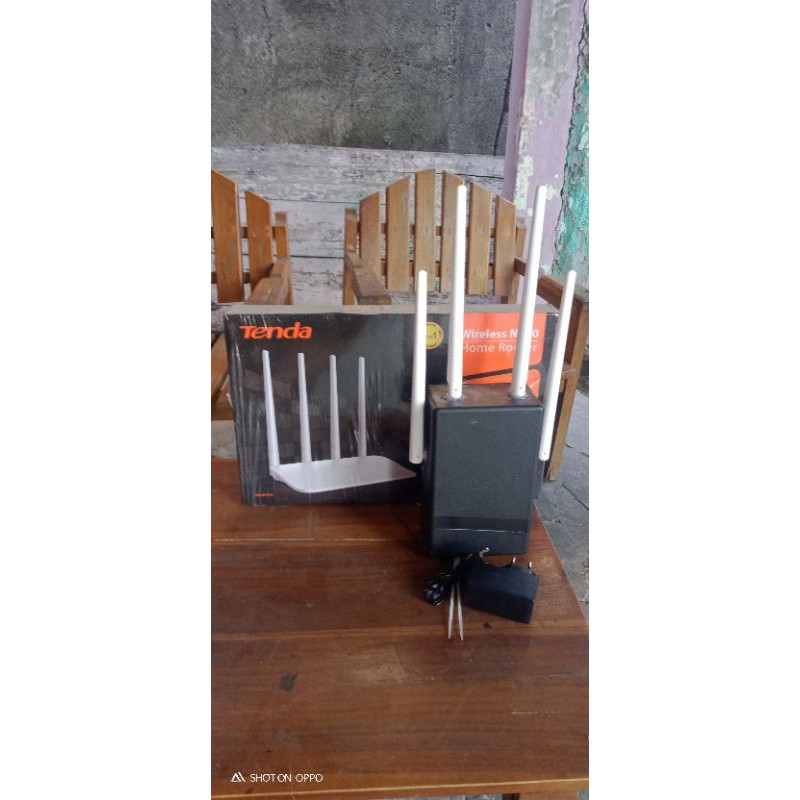router tenda f6 modif outdoor secend jarang di pake