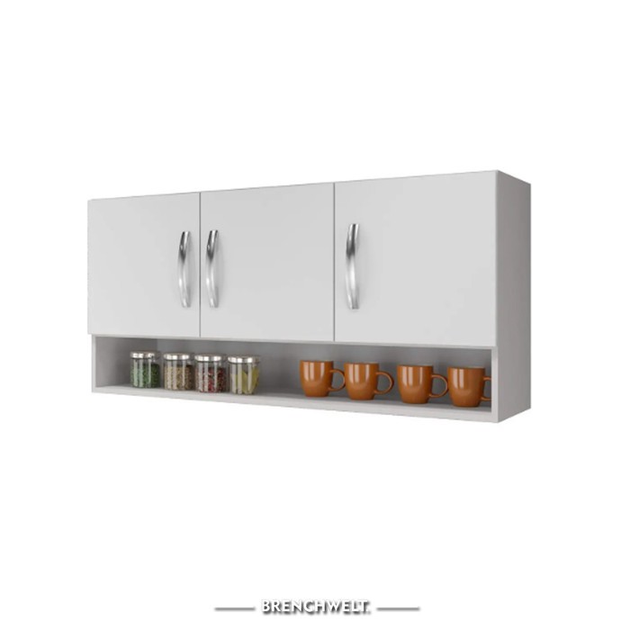 Lemari Kabinet Rak Dapur Gantung Kitchen Set 3 Pintu / Lemari dapur atas/ storage/ rak kayu
