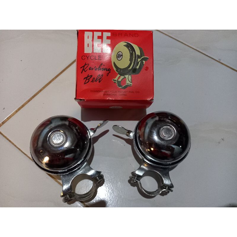 Bel putar doubel kring atau bel sepeda jadul vintage