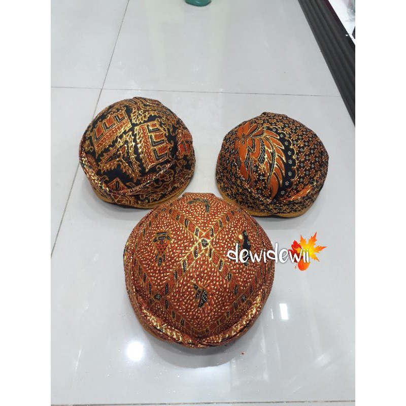 Blangkon Pengantin SUNDA, Motif Batik (BANYAK PILIHAN MOTIF)