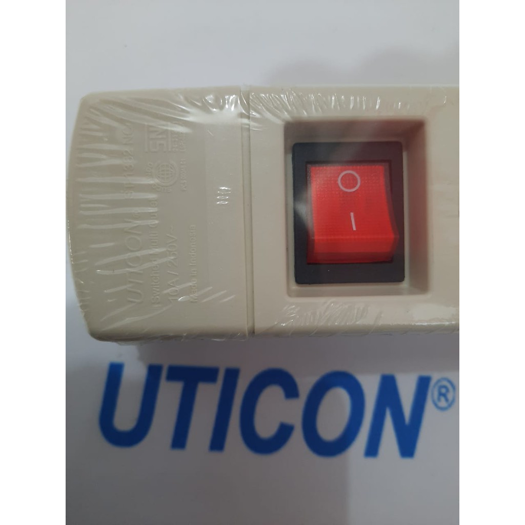 STOP KONTAK SAKLAR ON OFF 3 LUBANG UTICON ST-1382 NC