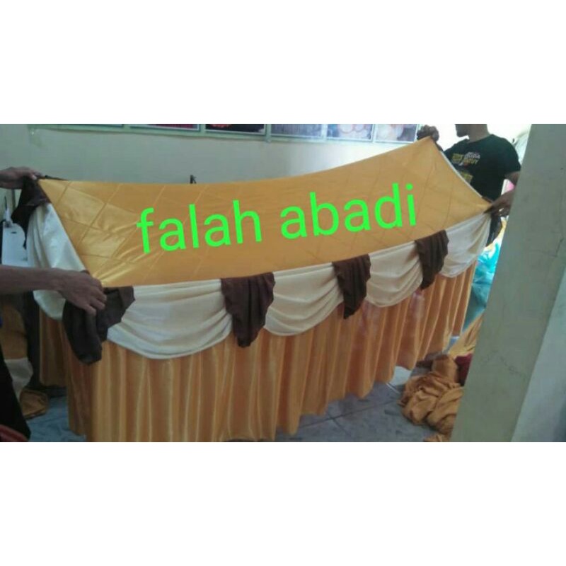 cover meja ukuran 150x60