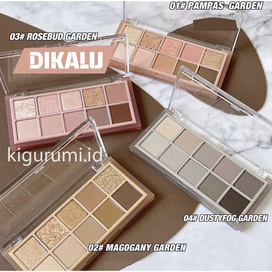 DIKALU Premium Eyeshadow Matte Palet Waterproof 10 Colors Glitter Pallete XX041