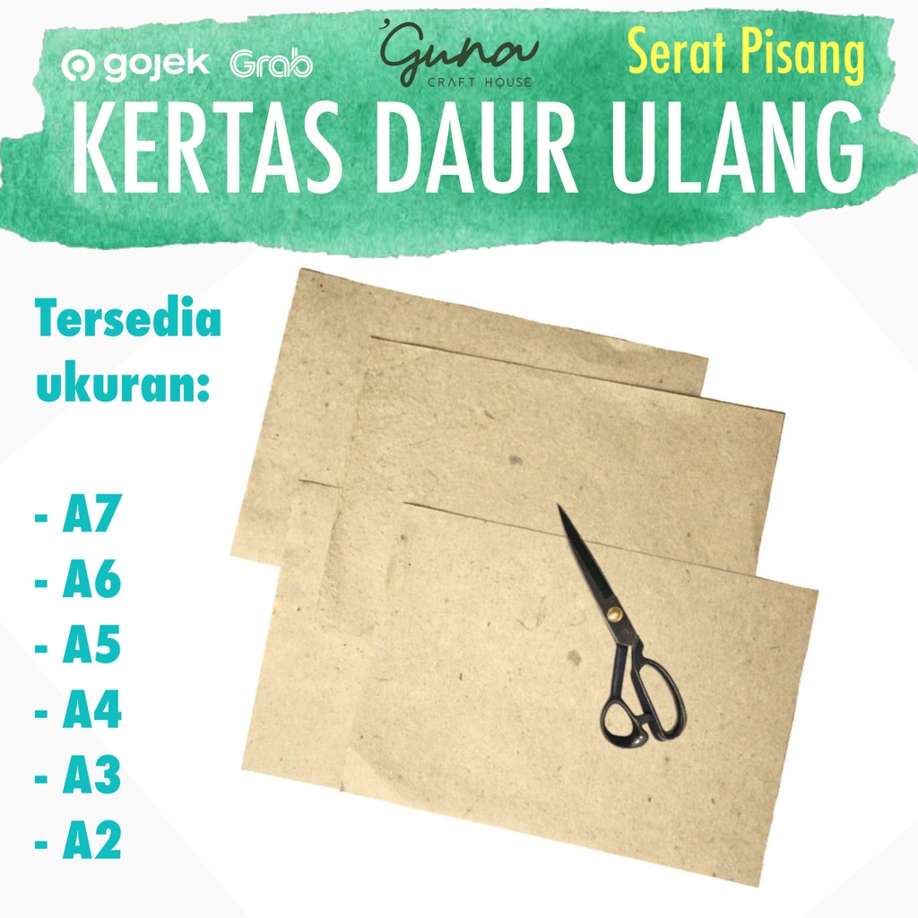 

Kertas Daur Ulang Pelepah Pisang Premium A4 - Kertas Surat Vintage Klasik - Kertas Jadul