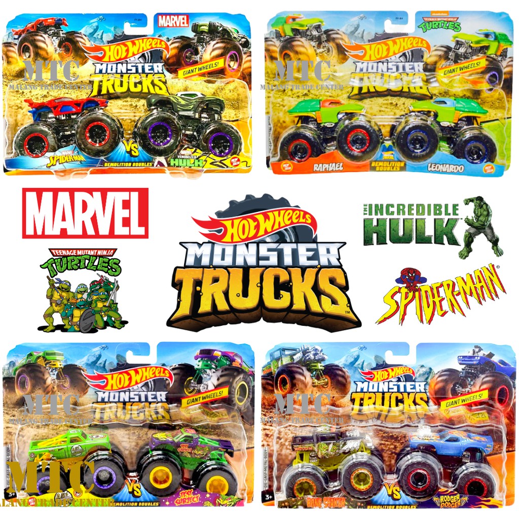 HOT WHEELS MONSTER TRUCKS SET 2 PCS | MONSTER TRUCK | DIECAST TRUCK