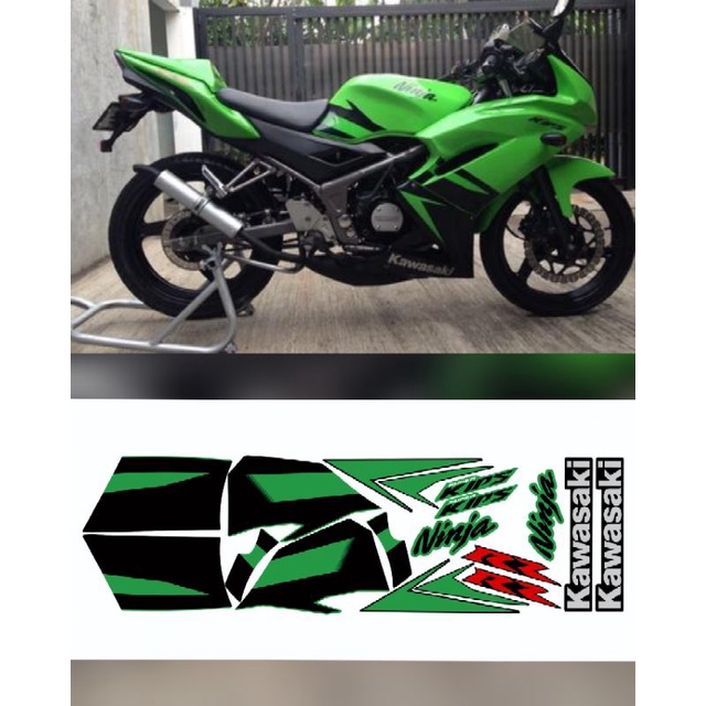striping stiker print ninja rr new 2012 hijau