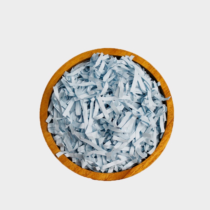 

Kertas Serut / Cacah Light Blue Shredded Paper Gift Hampers Craft Box