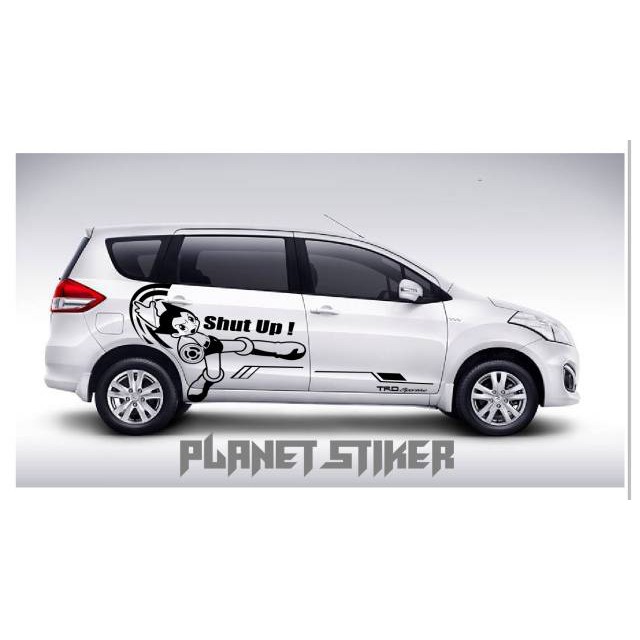 STIKER MOBIL  YARIS CUTTING STICKER  TEMA ASTRO BOY SHUT UP 