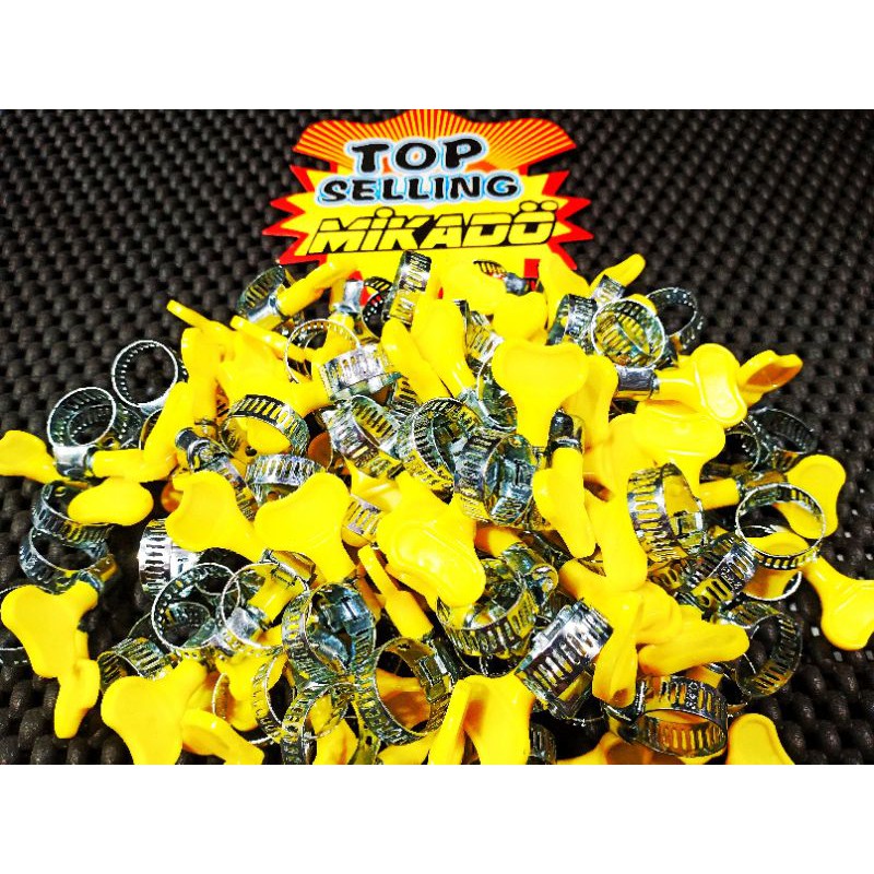 klem kupu selang fpr bensin oil cooler fu penjepit selang warna merah hijau kuning hawa filter beat