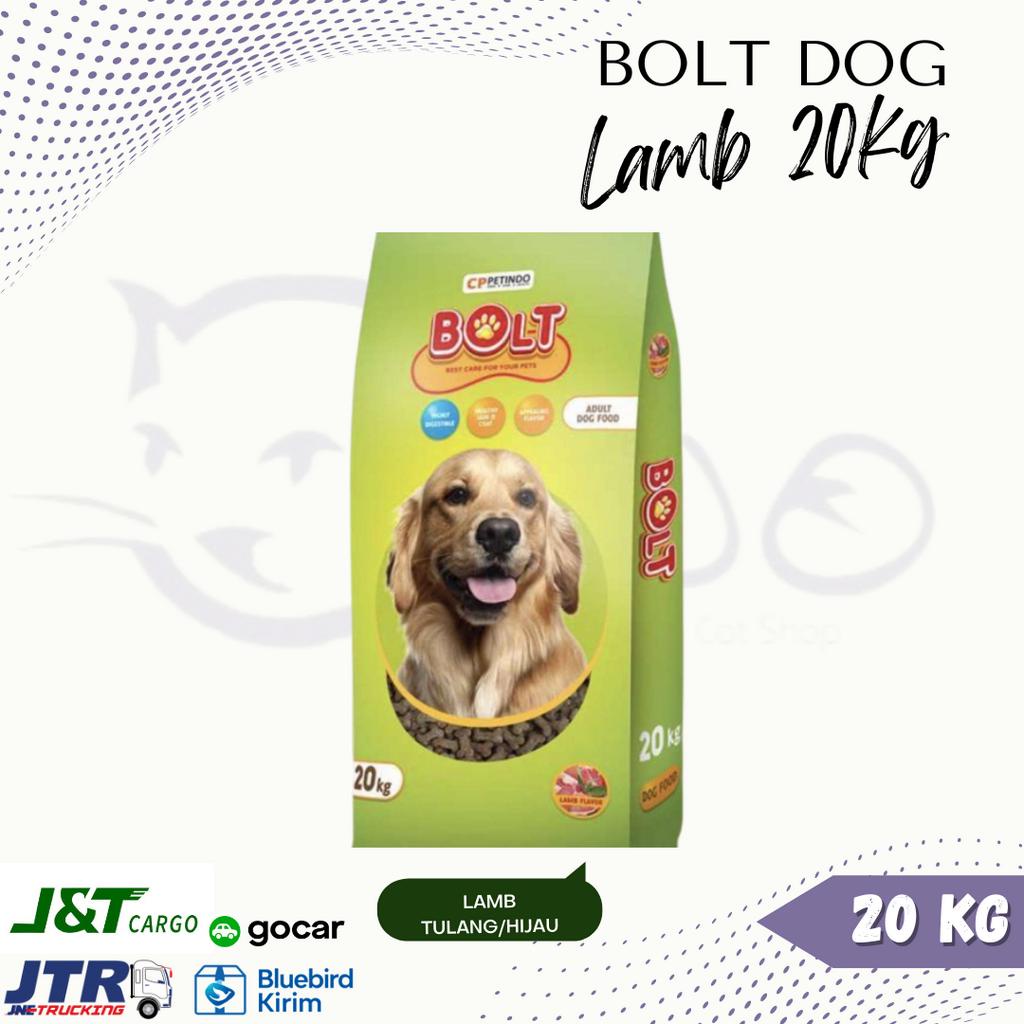 MAKANAN ANJING BOLT DOG LAMB 20KG 20 KG DOGFOOD DOG FOOD