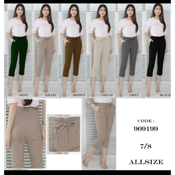 Celana 7/8 wanita/celana santai/celana chino 7/8