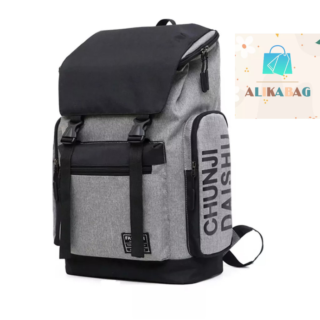 ALIKA BAG - Tas Ransel Pria Desain Casual Fashion Korean Style