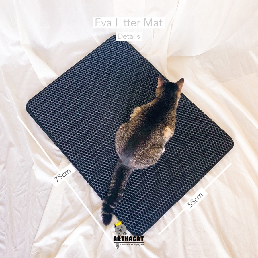 Eva Double Layer Cat Litter Mat 55*75cm - KESET PASIR KUCING