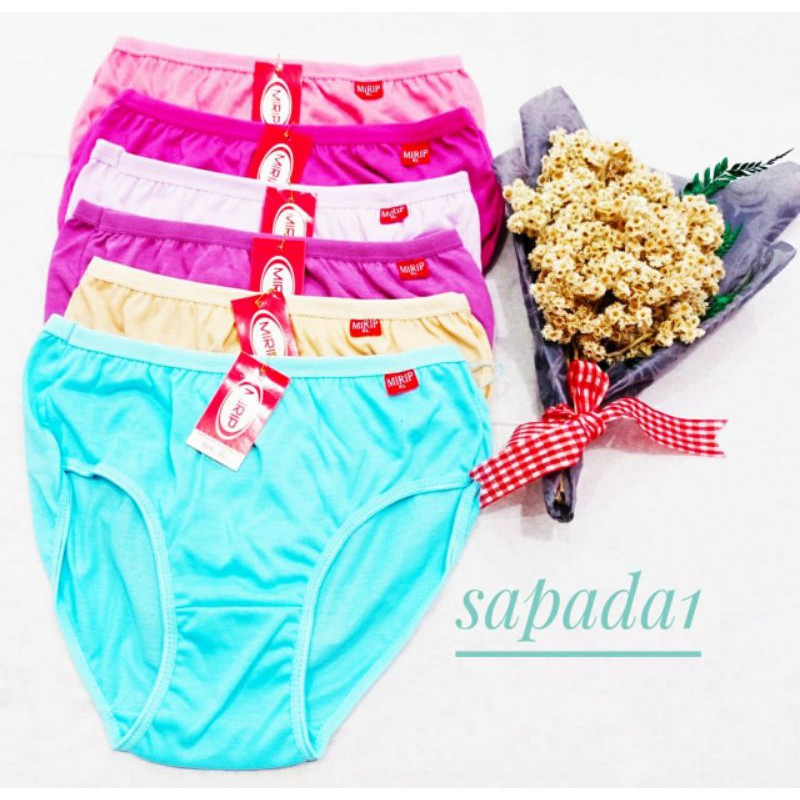 Undies CD 3 Pcs Polini &amp; Mirip, Celana Dalam Wanita Dewasa Murah, CD Wanita, Sempak Wanita