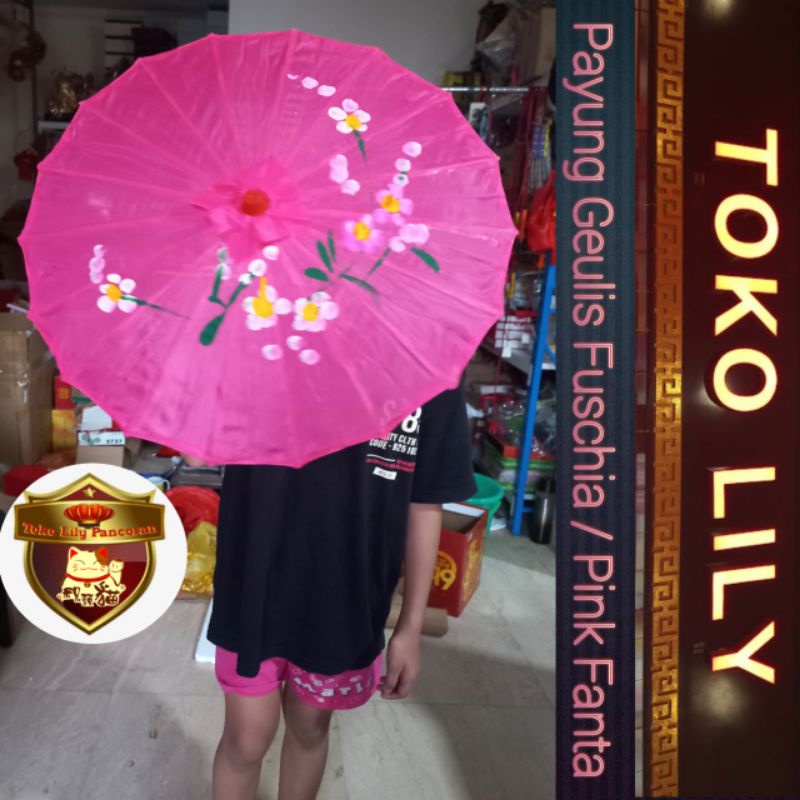 Payung menari / Payung China / Payung Satin / Payung Geulis / Payung Dekorasi / Payung Cina / Payung Kekinian L