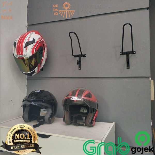 Jual Gantungan Helm Hanger Helmet Gantungan Payung Jaket Bahan Besi