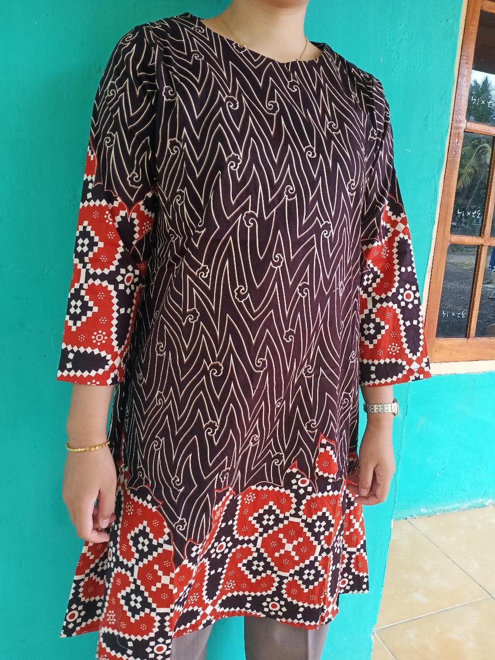 Baju Batik Wanita - Dress Batik Wanita 494 New