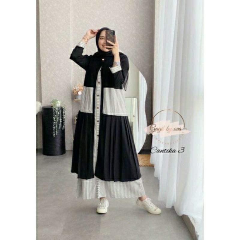 Ready siap kirim gagil Cantika 3 two pcs ORI original by gagil ova