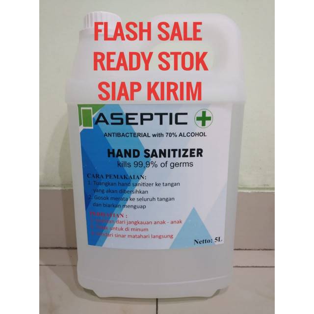 Hand Sanitizer 5 liter / hand sanitizer liquid 5liter / antiseptik 5L
